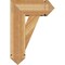 Ekena Millwork Traditional Arts and Crafts Rough Sawn Bracket w/ Offset Brace, Western Red Cedar, 8"W x 18"D x 26"H BKT0806X18X26TRA03RWR - alternate 4